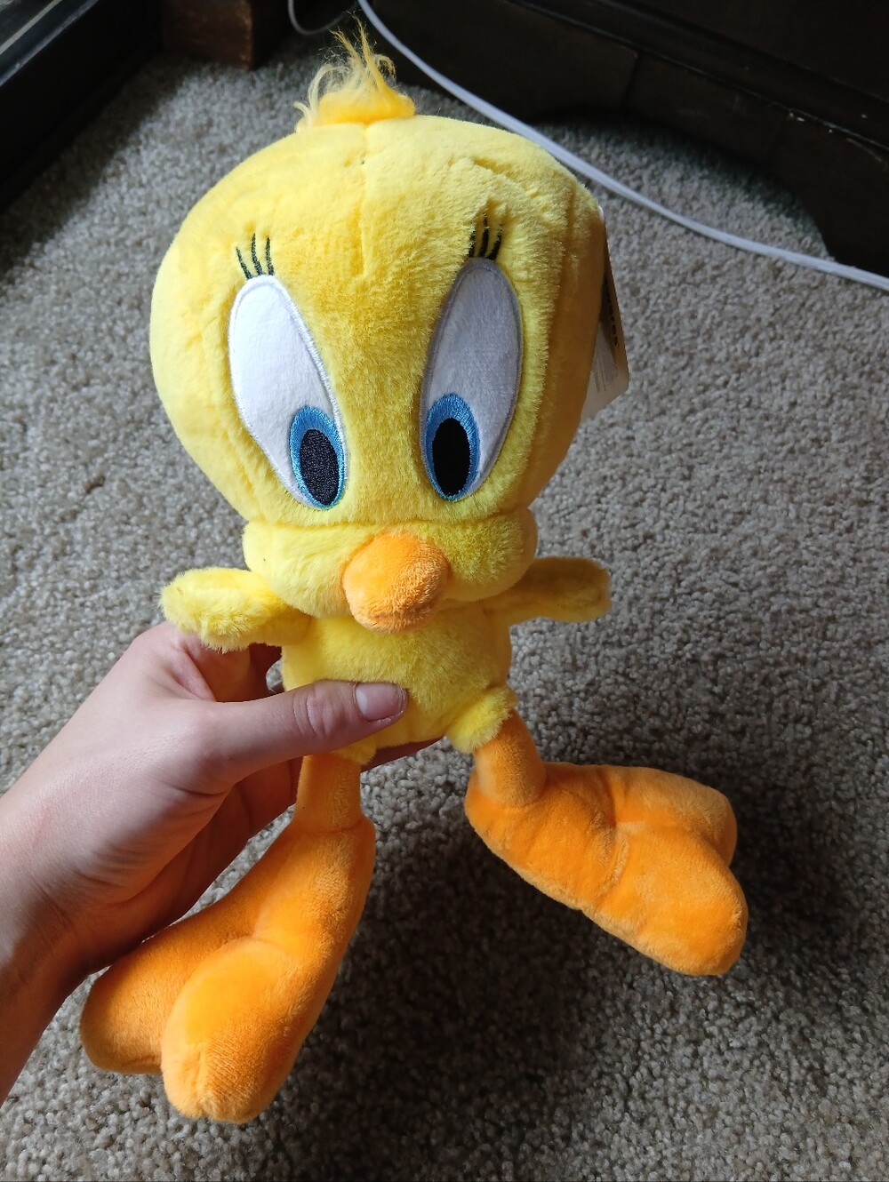 NWT Tweety Plush Bird Toy - Yellow / Orange - Classic Cartoon Plush Looney Tunes